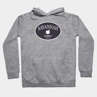 Savannah Georgia Est 1733 Peach Oval Brown Hoodie